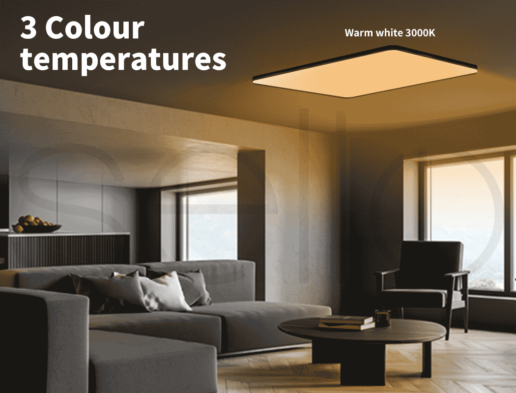 Emitto Ceiling Lights Led 3Colour UltraThin 5CM Modern Surface Mount